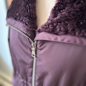 Prada Purple Mohair Parka Coat